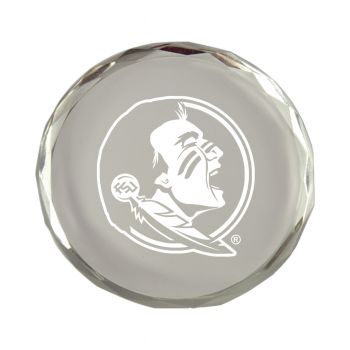 Crystal Paper Weight - Florida State Seminoles