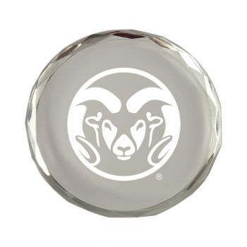 Crystal Paper Weight - Colorado State Rams