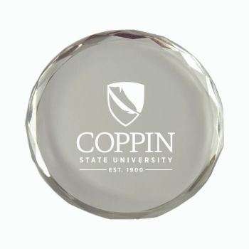 Crystal Paper Weight - Coppin State Eagles