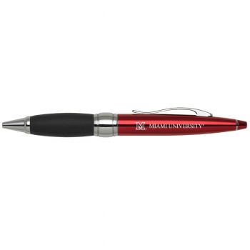Ballpoint Twist Pen with Grip - Miami RedHawks