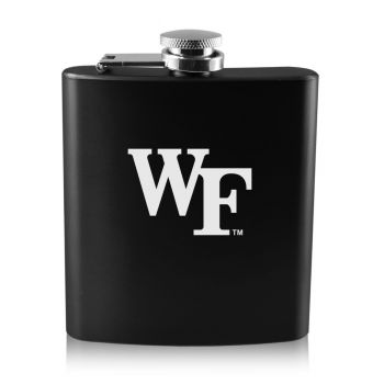 6 oz Stainless Steel Hip Flask - Wake Forest Demon Deacons