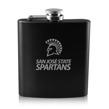 6 oz Stainless Steel Hip Flask - San Jose State Spartans