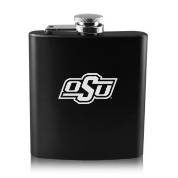 6 oz Stainless Steel Hip Flask - Oklahoma State Bobcats