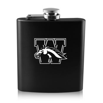6 oz Stainless Steel Hip Flask - Western Michigan Broncos