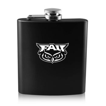 6 oz Stainless Steel Hip Flask - FAU Owls