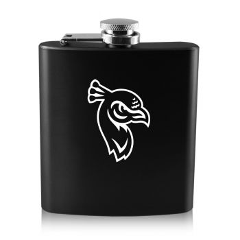 6 oz Stainless Steel Hip Flask - St. Peter's Peacocks