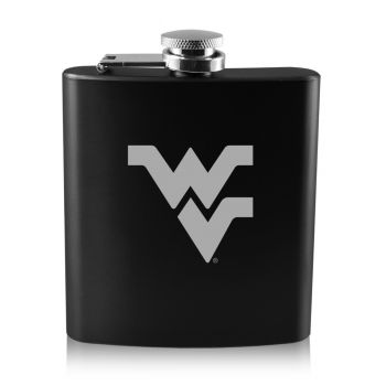 6 oz Stainless Steel Hip Flask - West Virginia Mountaineers