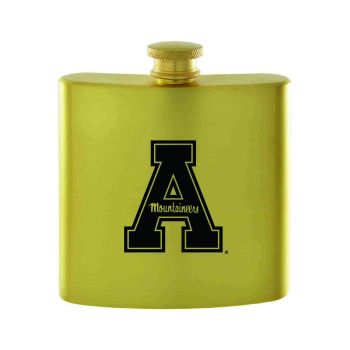6 oz Brushed Stainless Steel Flask - Appalachian State Mountaineers