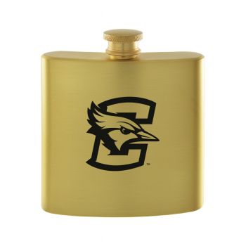 6 oz Brushed Stainless Steel Flask - Creighton Blue Jays