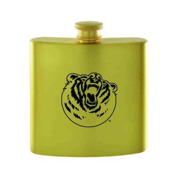 6 oz Brushed Stainless Steel Flask - Belmont Bruins