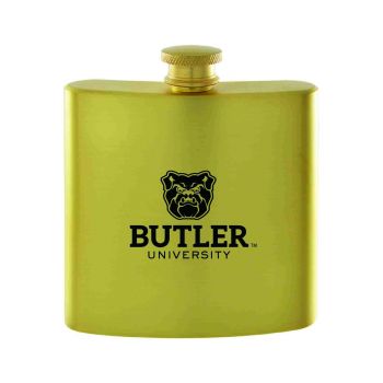 6 oz Brushed Stainless Steel Flask - Butler Bulldogs