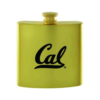 6 oz Brushed Stainless Steel Flask - Cal Bears