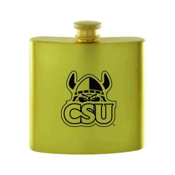 6 oz Brushed Stainless Steel Flask - Cleveland State Vikings