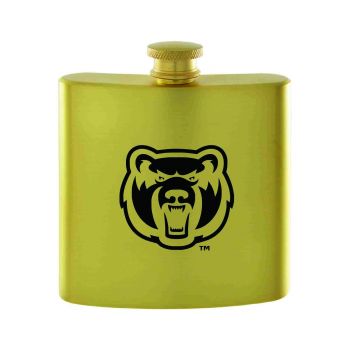 6 oz Brushed Stainless Steel Flask - Central Arkansas Bears