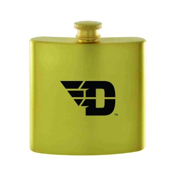 6 oz Brushed Stainless Steel Flask - Dayton Flyers