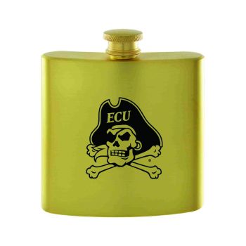 6 oz Brushed Stainless Steel Flask - Eastern Carolina Pirates