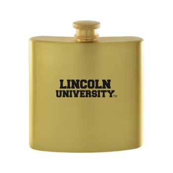 6 oz Brushed Stainless Steel Flask - Lincoln University Tigers