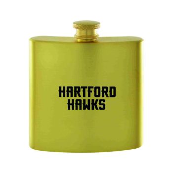 6 oz Brushed Stainless Steel Flask - Hartford Hawks