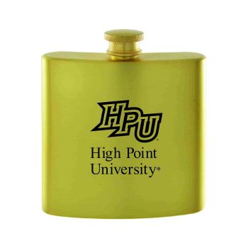 6 oz Brushed Stainless Steel Flask - High Point Panthers
