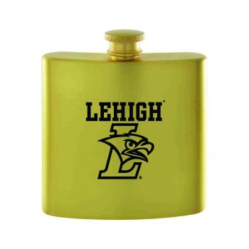 6 oz Brushed Stainless Steel Flask - Lehigh Mountain Hawks