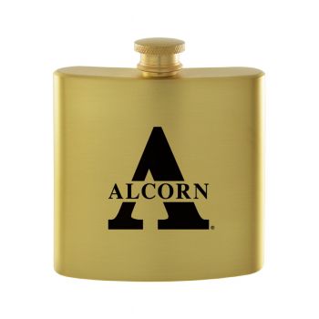 6 oz Brushed Stainless Steel Flask - Alcorn State Braves