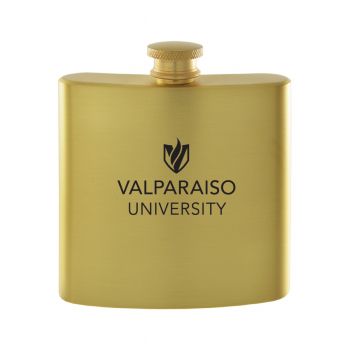 6 oz Brushed Stainless Steel Flask - Valparaiso Crusaders