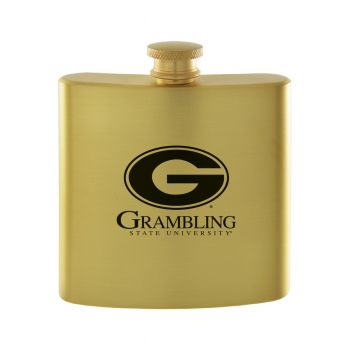 6 oz Brushed Stainless Steel Flask - Grambling State Tigers