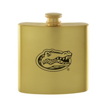 6 oz Brushed Stainless Steel Flask - Florida Gators