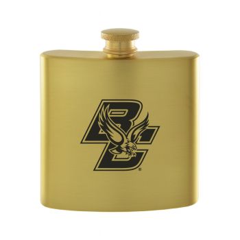 6 oz Brushed Stainless Steel Flask - Boston College Eagles