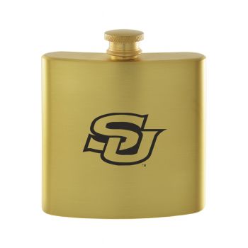 6 oz Brushed Stainless Steel Flask - Southern University Jaguars