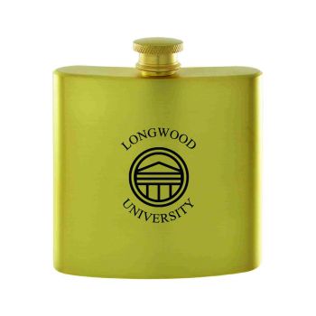 6 oz Brushed Stainless Steel Flask - Longwood Lancers