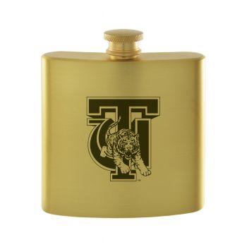 6 oz Brushed Stainless Steel Flask - Tuskegee Tigers