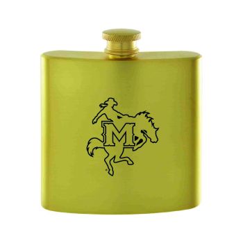 6 oz Brushed Stainless Steel Flask - McNeese State Cowboys