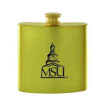 6 oz Brushed Stainless Steel Flask - Morgan State Bears