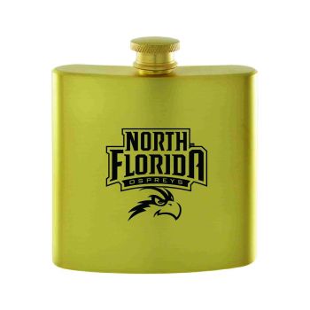 6 oz Brushed Stainless Steel Flask - UNF Ospreys