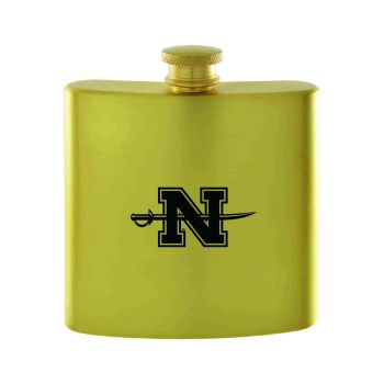 6 oz Brushed Stainless Steel Flask - Nicholls State Colonials