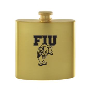 6 oz Brushed Stainless Steel Flask - FIU Panthers