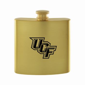 6 oz Brushed Stainless Steel Flask - UCF Knights