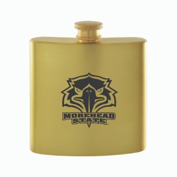 6 oz Brushed Stainless Steel Flask - Morehead State Eagles