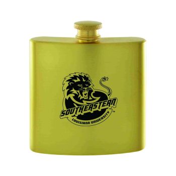 6 oz Brushed Stainless Steel Flask - SE Louisiana Lions