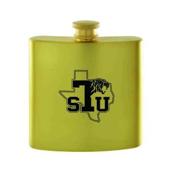 6 oz Brushed Stainless Steel Flask - Texas Southern Tigers