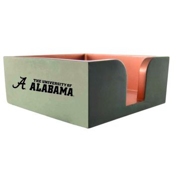 Modern Concrete Notepad Holder - Alabama Crimson Tide