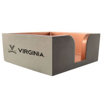 Modern Concrete Notepad Holder - Virginia Cavaliers