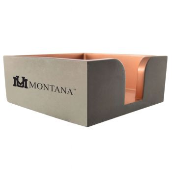 Modern Concrete Notepad Holder - Montana Grizzlies