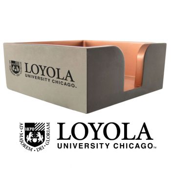 Modern Concrete Notepad Holder - Loyola Ramblers
