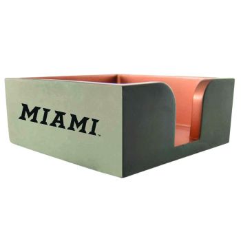 Modern Concrete Notepad Holder - Miami RedHawks