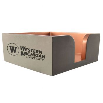 Modern Concrete Notepad Holder - Western Michigan Broncos