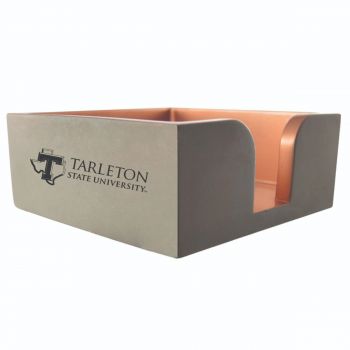 Modern Concrete Notepad Holder - Tarleton State Texans