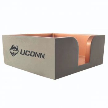 Modern Concrete Notepad Holder - UConn Huskies
