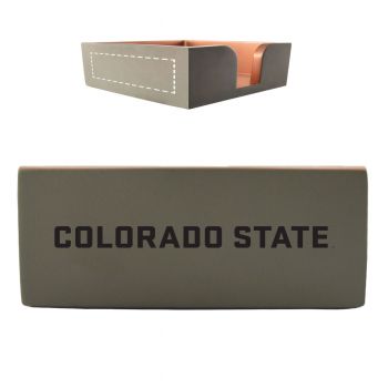 Modern Concrete Notepad Holder - Colorado State Rams